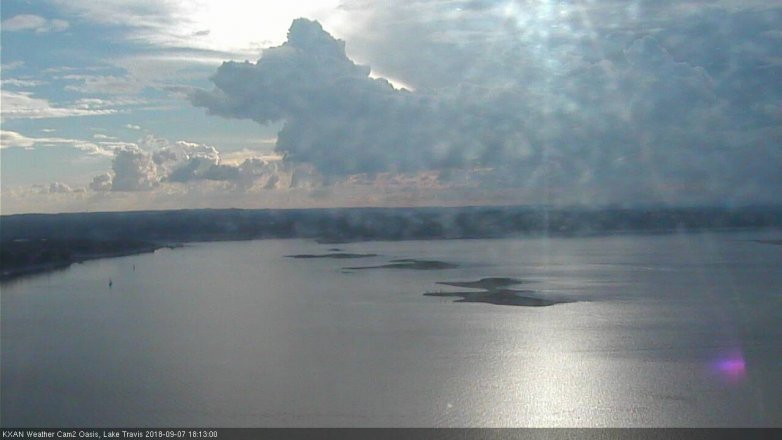 Lake Travis webcam, September 7, 2018 5:15 PM CT