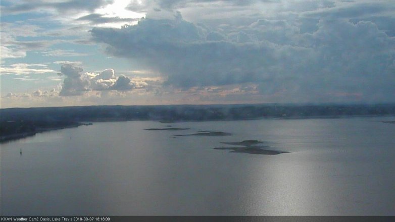 Lake Travis webcam, September 7, 2018 5:20 PM CT