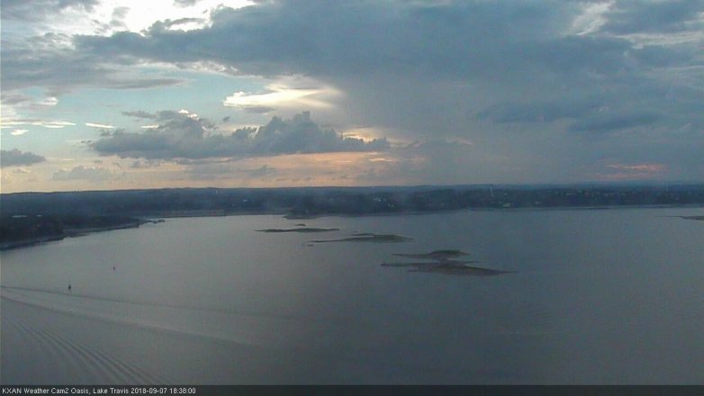 Lake Travis webcam, September 7, 2018 5:40 PM CT