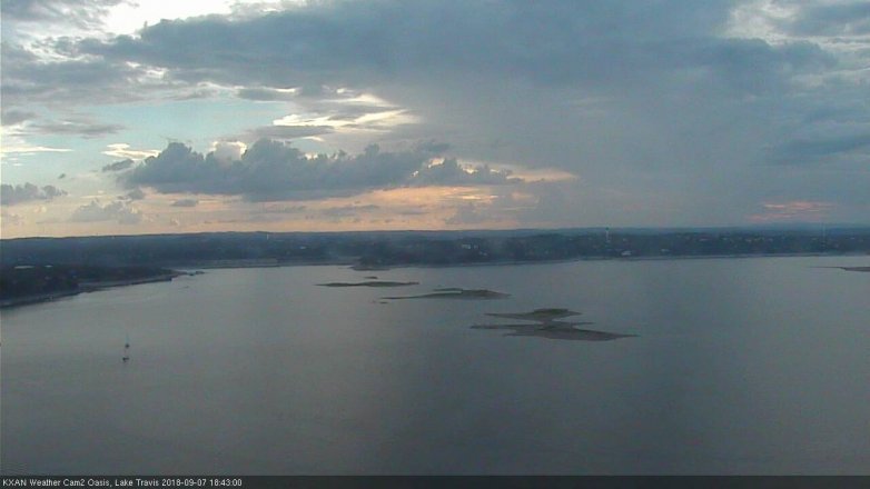 Lake Travis webcam, September 7, 2018 5:45 PM CT