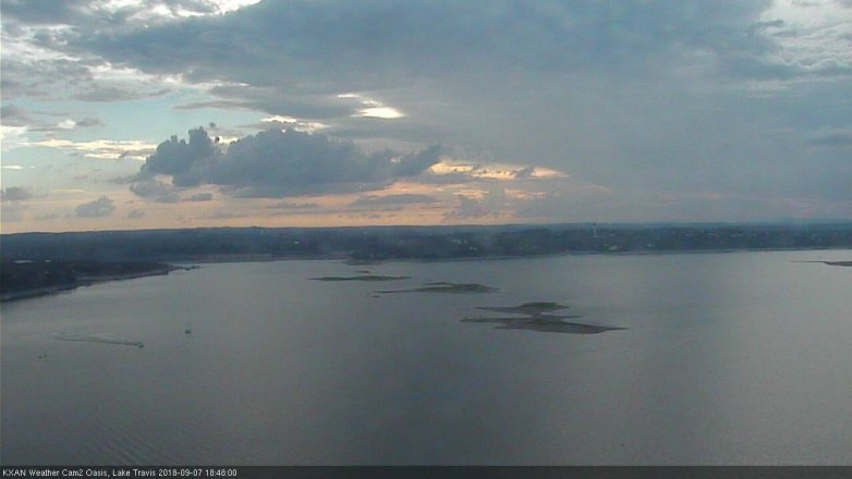 Lake Travis webcam, September 7, 2018 5:50 PM CT