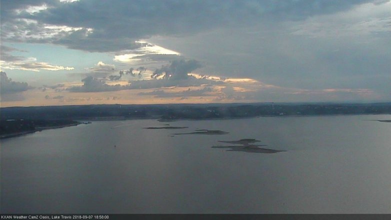 Lake Travis webcam, September 7, 2018 6:00 PM CT