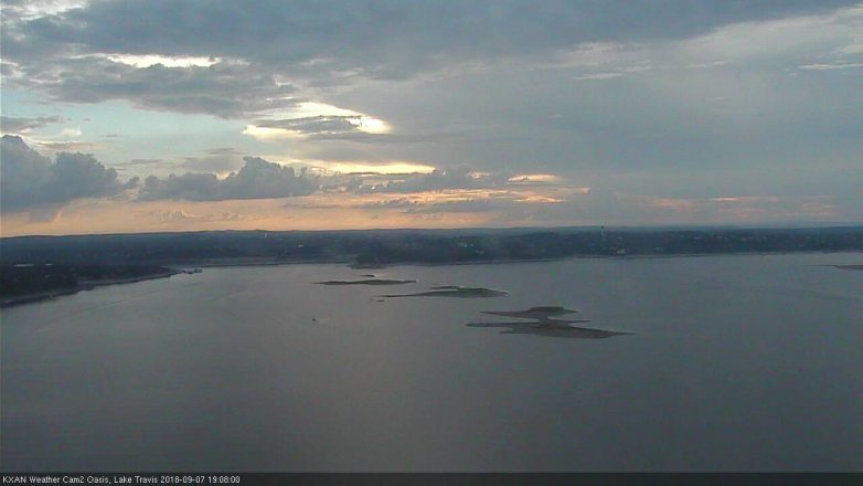Lake Travis webcam, September 7, 2018 6:10 PM CT