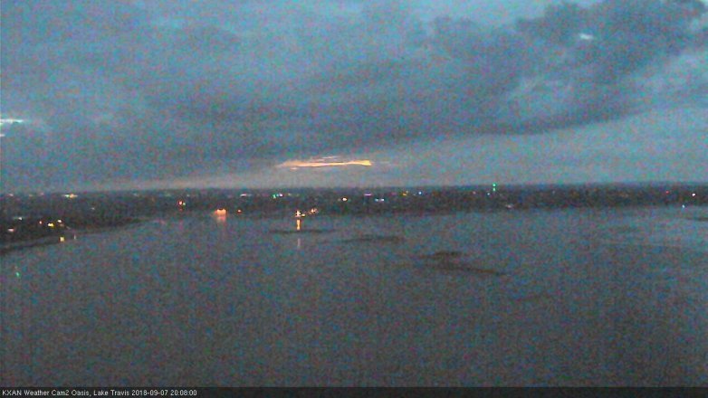 Lake Travis webcam, September 7, 2018 7:10 PM CT