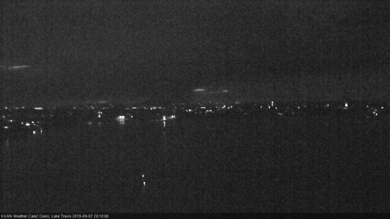 Lake Travis webcam, September 7, 2018 7:20 PM CT