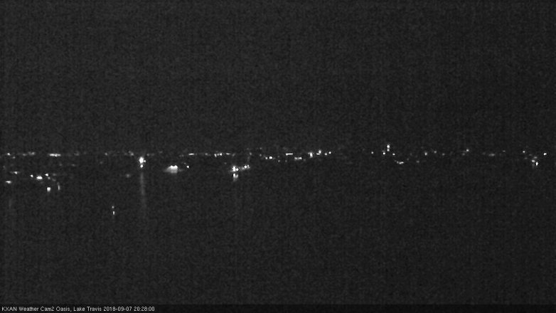 Lake Travis webcam, September 7, 2018 7:30 PM CT