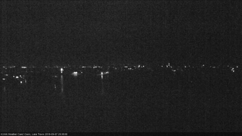 Lake Travis webcam, September 7, 2018 7:40 PM CT