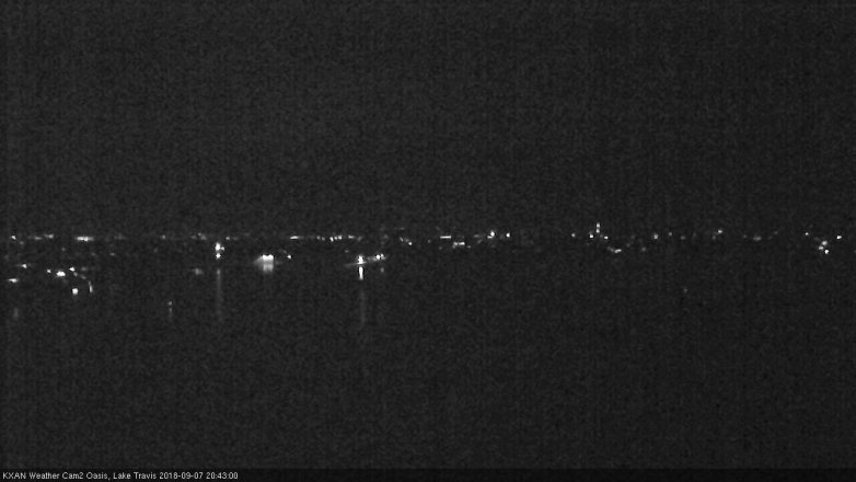 Lake Travis webcam, September 7, 2018 7:45 PM CT