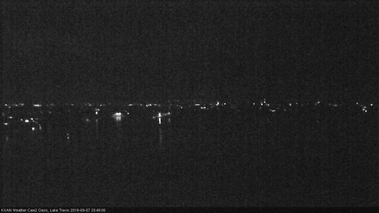 Lake Travis webcam, September 7, 2018 7:50 PM CT