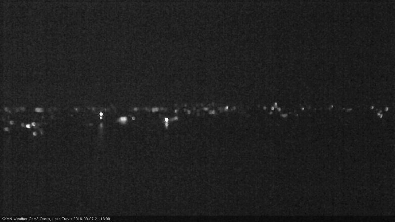 Lake Travis webcam, September 7, 2018 8:15 PM CT