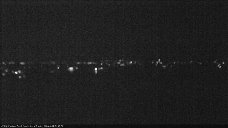 Lake Travis webcam, September 7, 2018 8:20 PM CT