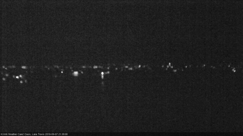 Lake Travis webcam, September 7, 2018 8:40 PM CT