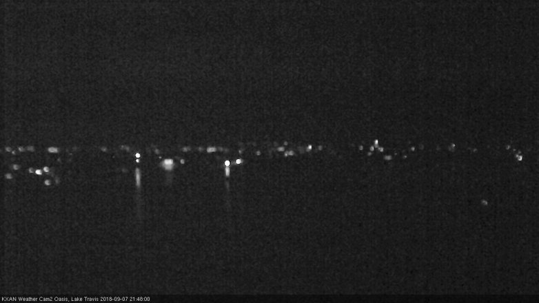 Lake Travis webcam, September 7, 2018 8:50 PM CT