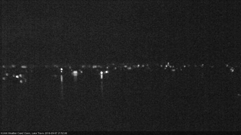 Lake Travis webcam, September 7, 2018 8:55 PM CT
