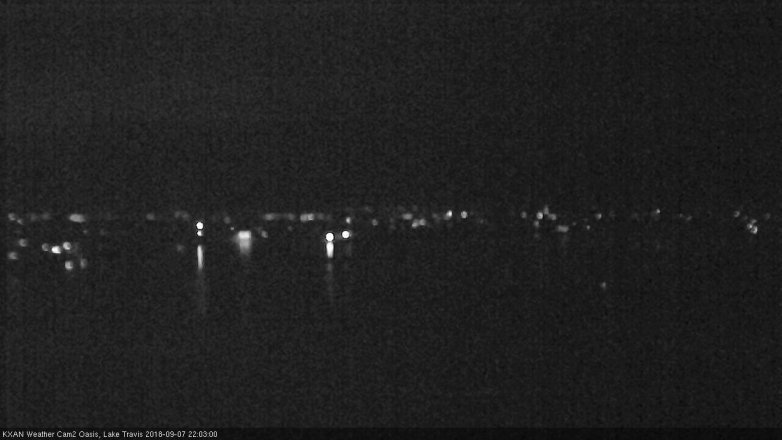 Lake Travis webcam, September 7, 2018 9:05 PM CT