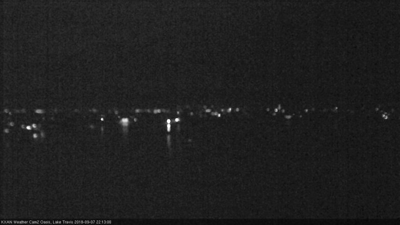 Lake Travis webcam, September 7, 2018 9:15 PM CT