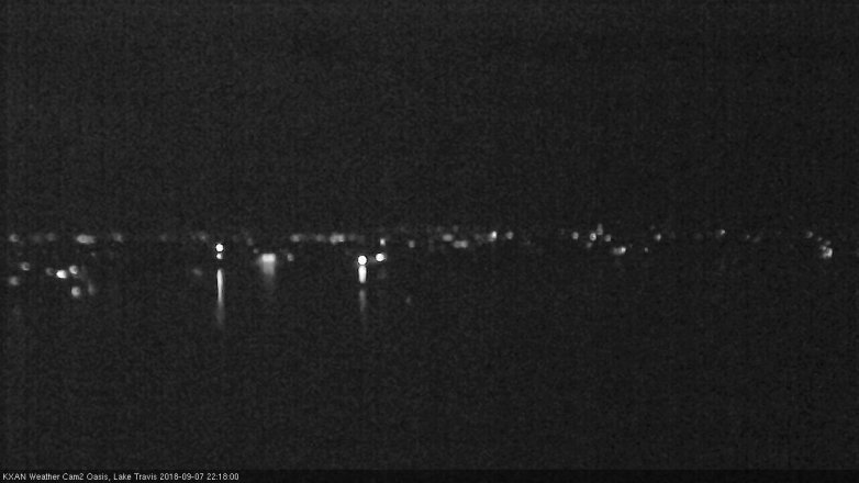Lake Travis webcam, September 7, 2018 9:20 PM CT