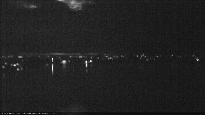 Lake Travis webcam, September 7, 2018 9:35 PM CT