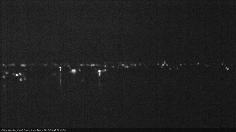 Lake Travis webcam, September 7, 2018 9:45 PM CT