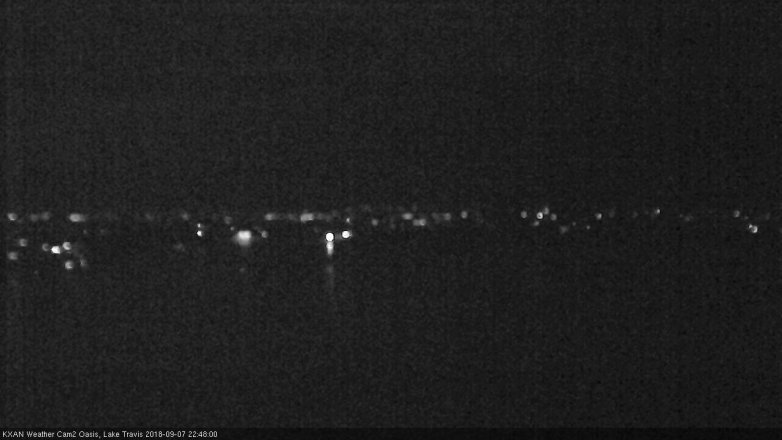 Lake Travis webcam, September 7, 2018 9:50 PM CT