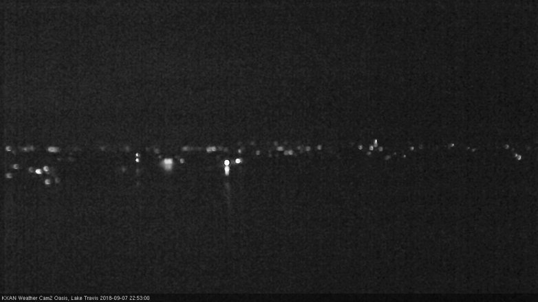 Lake Travis webcam, September 7, 2018 9:55 PM CT
