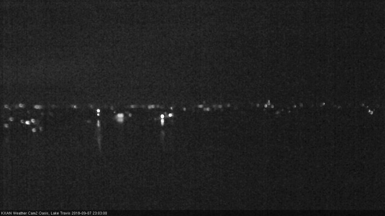 Lake Travis webcam, September 7, 2018 10:05 PM CT