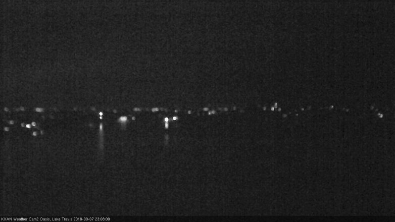 Lake Travis webcam, September 7, 2018 10:10 PM CT