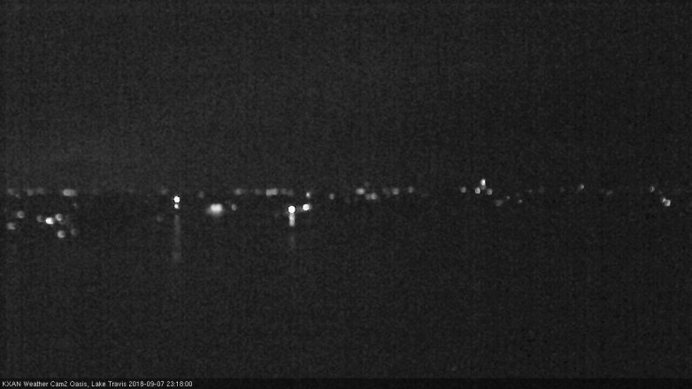 Lake Travis webcam, September 7, 2018 10:20 PM CT
