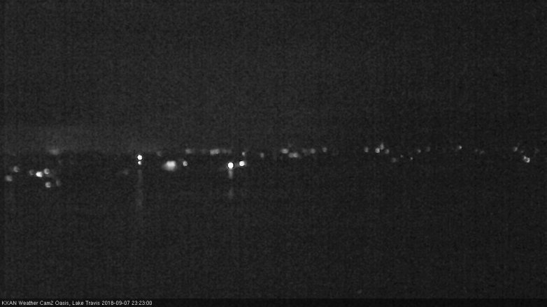 Lake Travis webcam, September 7, 2018 10:25 PM CT
