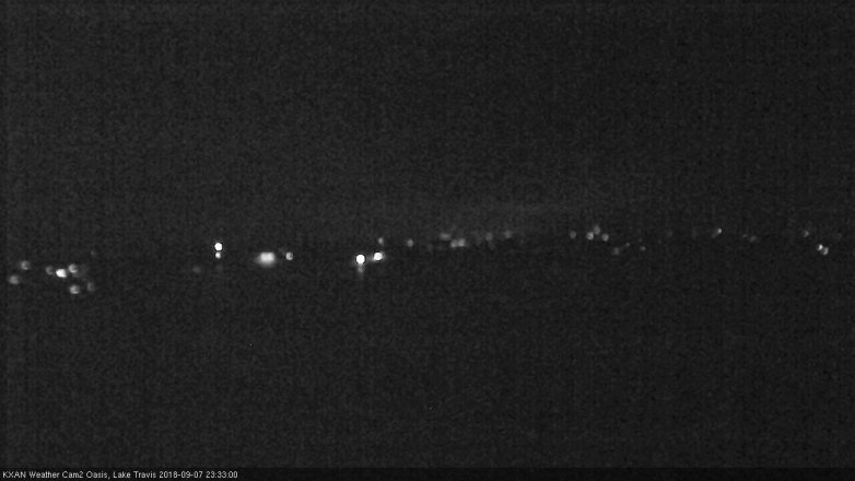Lake Travis webcam, September 7, 2018 10:35 PM CT