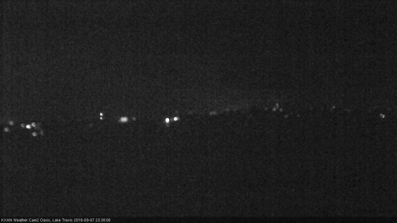 Lake Travis webcam, September 7, 2018 10:40 PM CT