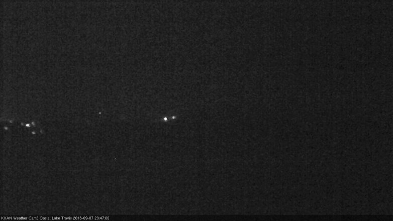 Lake Travis webcam, September 7, 2018 10:50 PM CT
