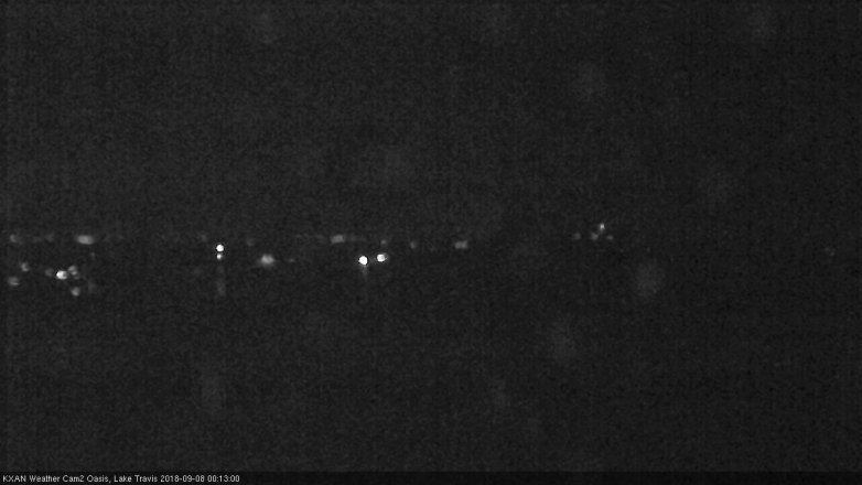 Lake Travis webcam, September 7, 2018 11:15 PM CT