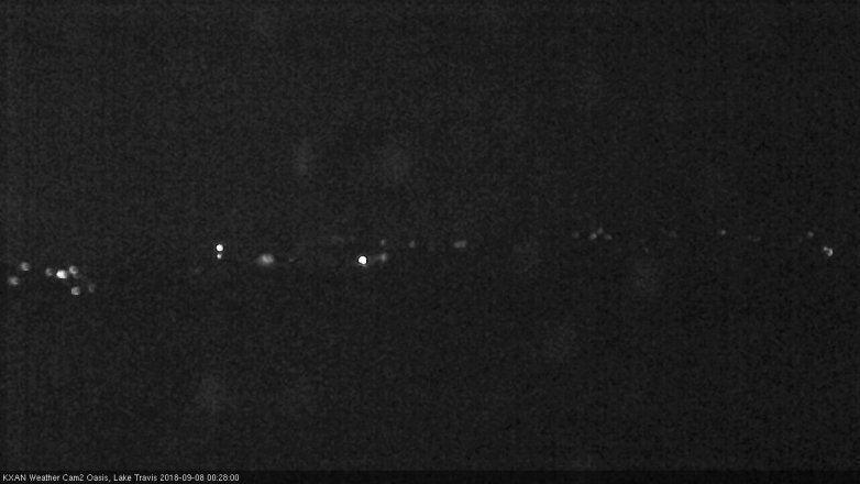 Lake Travis webcam, September 7, 2018 11:30 PM CT