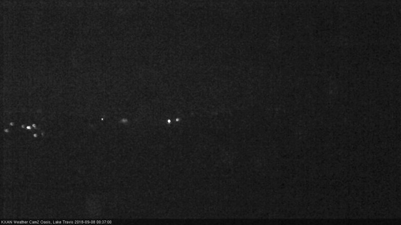 Lake Travis webcam, September 7, 2018 11:40 PM CT