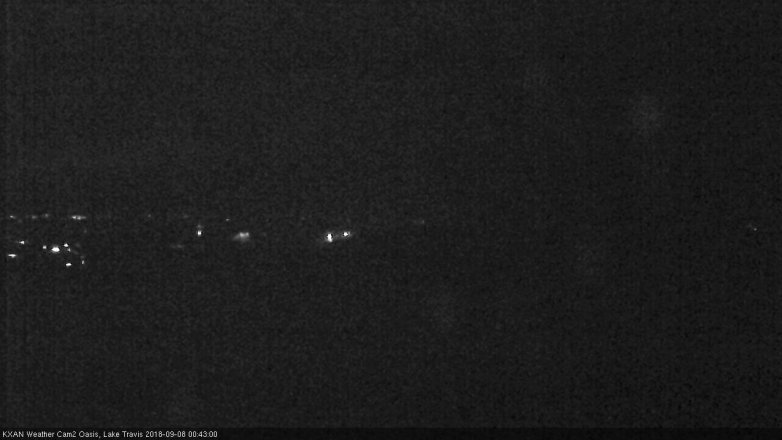 Lake Travis webcam, September 7, 2018 11:45 PM CT