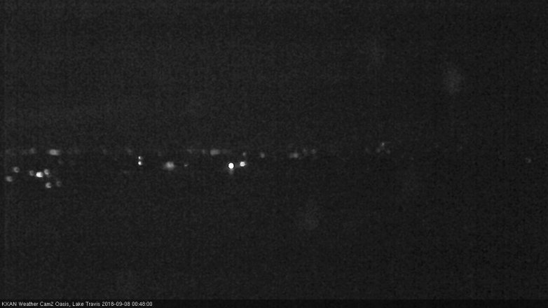 Lake Travis webcam, September 7, 2018 11:50 PM CT