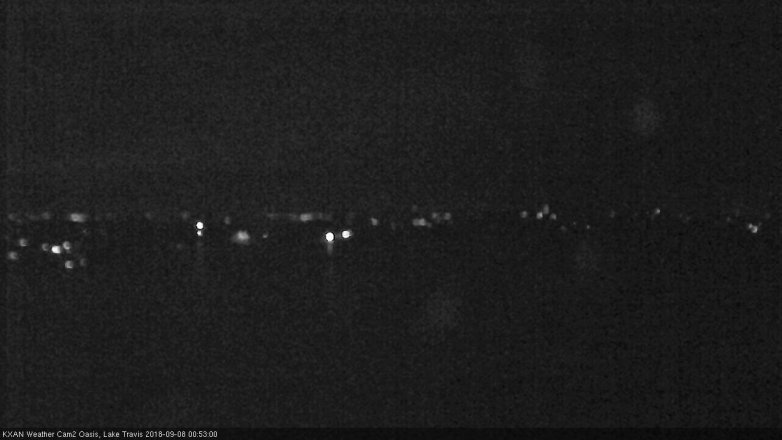 Lake Travis webcam, September 7, 2018 11:55 PM CT