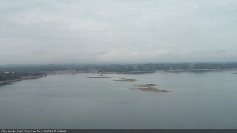 Lake Travis webcam, September 8, 2018 9:10 AM CT