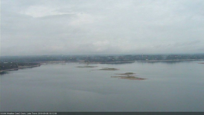 Lake Travis webcam, September 8, 2018 9:15 AM CT