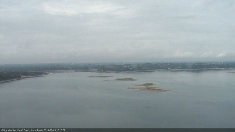 Lake Travis webcam, September 8, 2018 9:20 AM CT