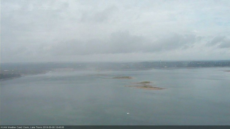Lake Travis webcam, September 8, 2018 9:50 AM CT