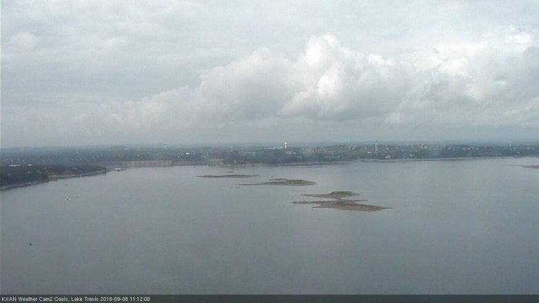 Lake Travis webcam, September 8, 2018 10:15 AM CT