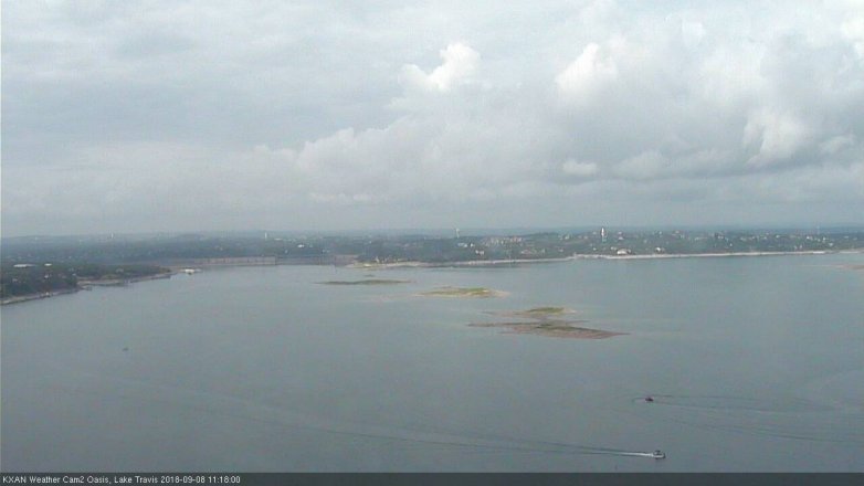 Lake Travis webcam, September 8, 2018 10:20 AM CT
