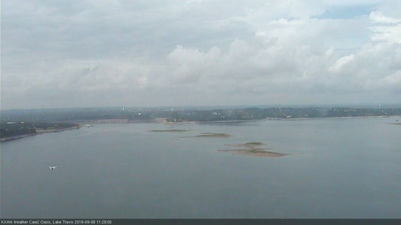 Lake Travis webcam, September 8, 2018 10:30 AM CT