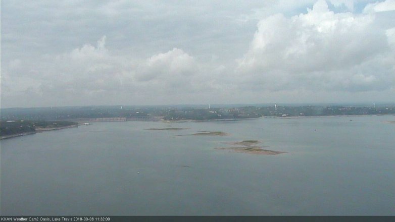 Lake Travis webcam, September 8, 2018 10:35 AM CT