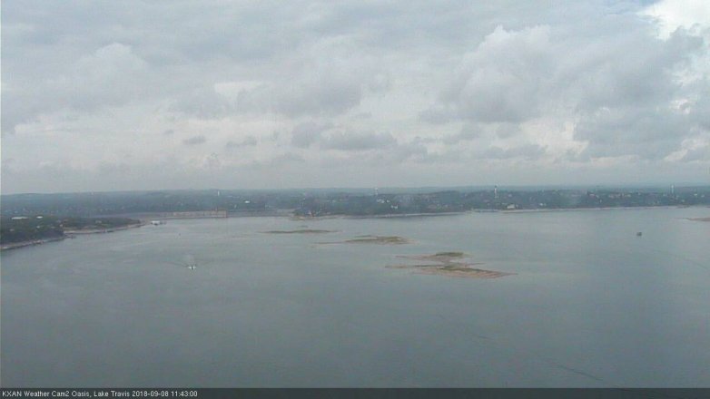 Lake Travis webcam, September 8, 2018 10:45 AM CT