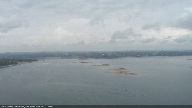 Lake Travis webcam, September 8, 2018 10:50 AM CT