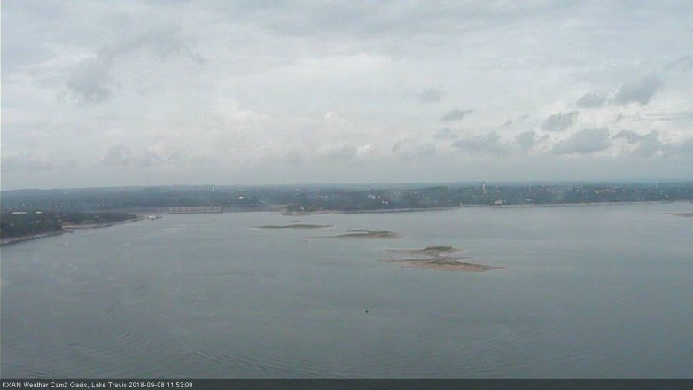 Lake Travis webcam, September 8, 2018 10:55 AM CT