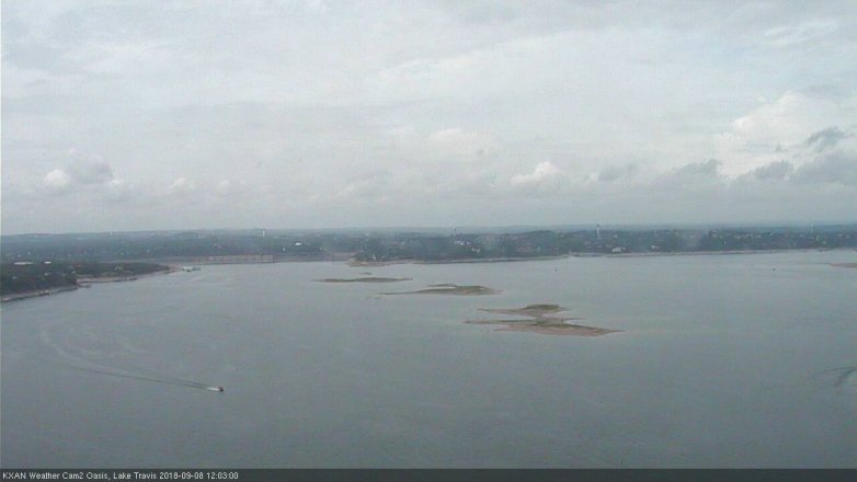 Lake Travis webcam, September 8, 2018 11:05 AM CT